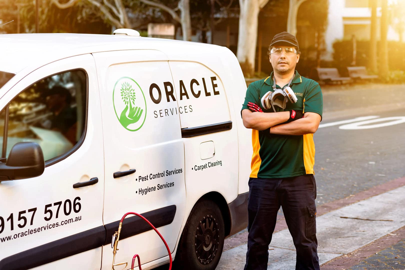 Pest Control Technician and service van